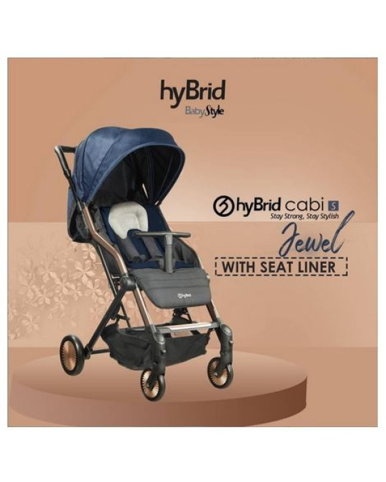 HYBRID CABI STACY NAVY JEWEL + SEAT LINER STROLLER