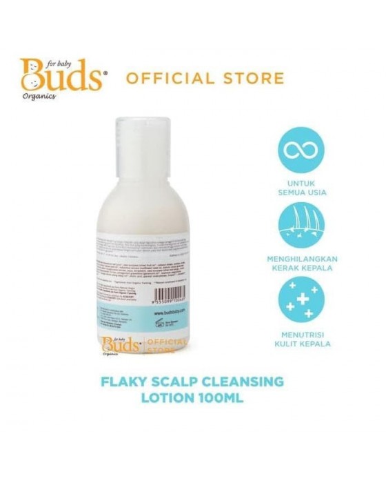 BUDS SOOTHING ORGANICS FLAKY SCALP CLEANSING LOTION 100ML