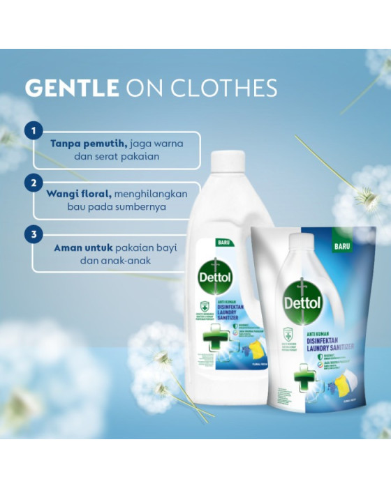 DETTOL DISINFECTANT LAUNDRY SANITIZER FLORAL FRESH - BOTOL 500ML