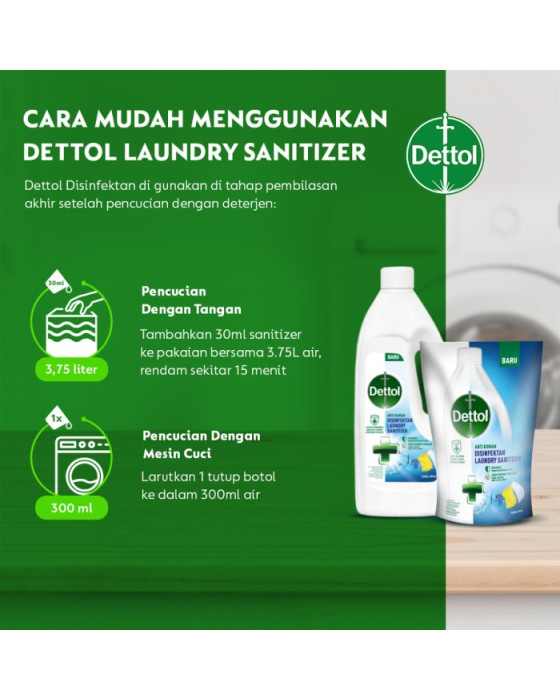 DETTOL DISINFECTANT LAUNDRY SANITIZER FLORAL FRESH - BOTOL 500ML