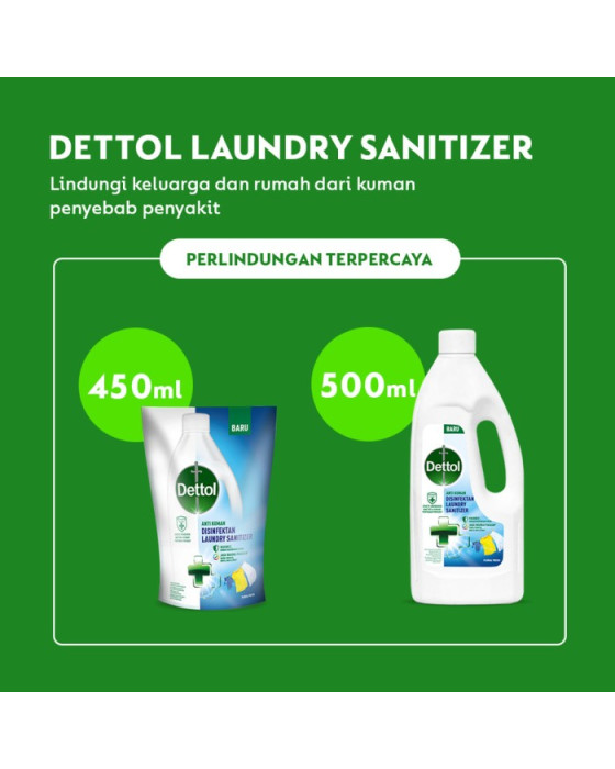 DETTOL DISINFECTANT LAUNDRY SANITIZER FLORAL FRESH - BOTOL 500ML