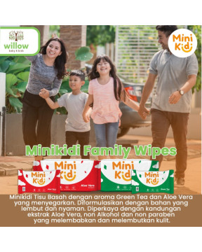Minikidi Family Wipes Tissue Basah