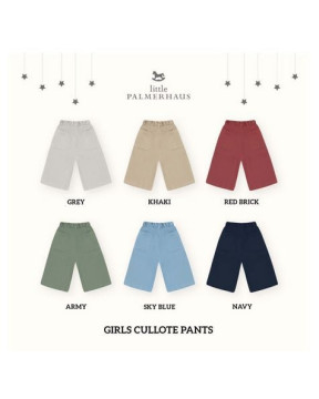 PALMERHAUS PANTS CULLOTE GIRL - KHAKI