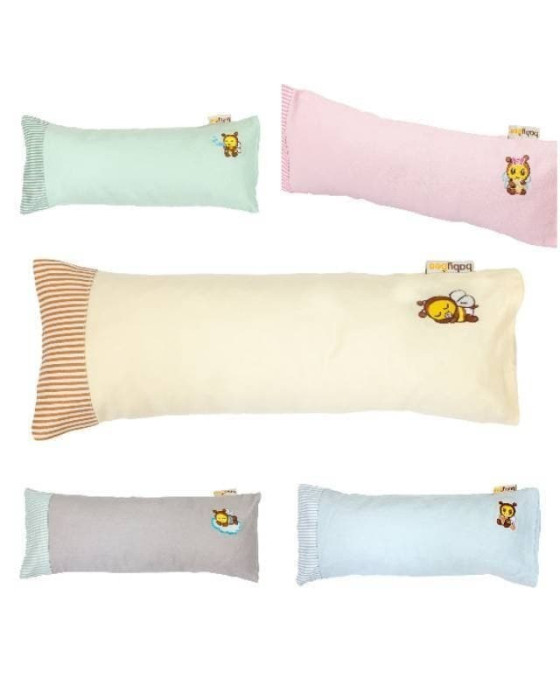 BABY BEE CASE BUDDY PILLOW - SILVER GREY