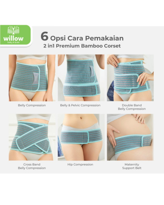 Mooimom Premium Bamboo Corset 2in1