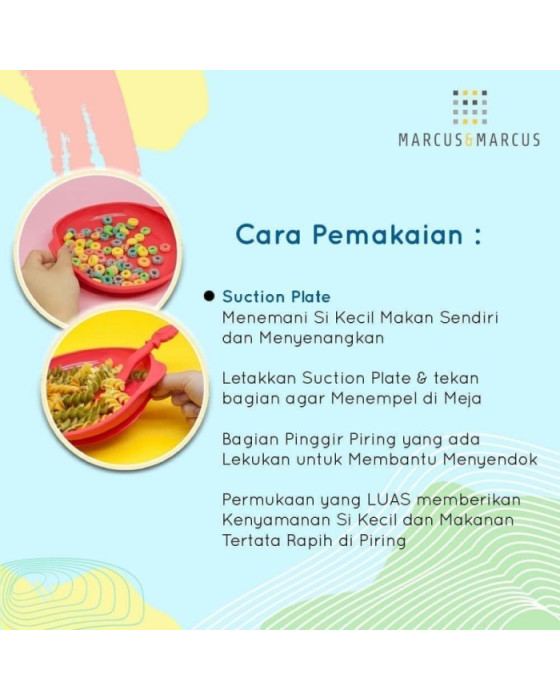 MARCUS & MARCUS SILICONE SUCTION PLATE - YELLOW