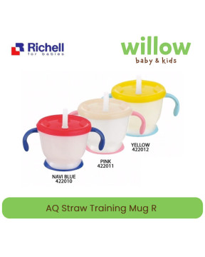 Richell AQ Straw Training Mug Gelas Bayi