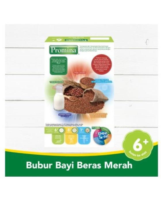 PROMINA BUBUR BAYI MILKY BERAS MERAH BOX 120GR