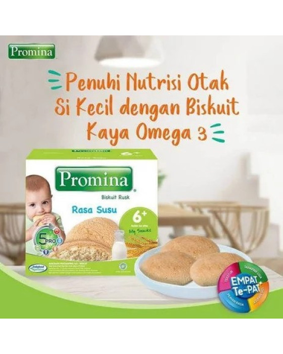 PROMINA BISKUIT RUSK SNACK BAYI 130GR - KACANG HIJAU