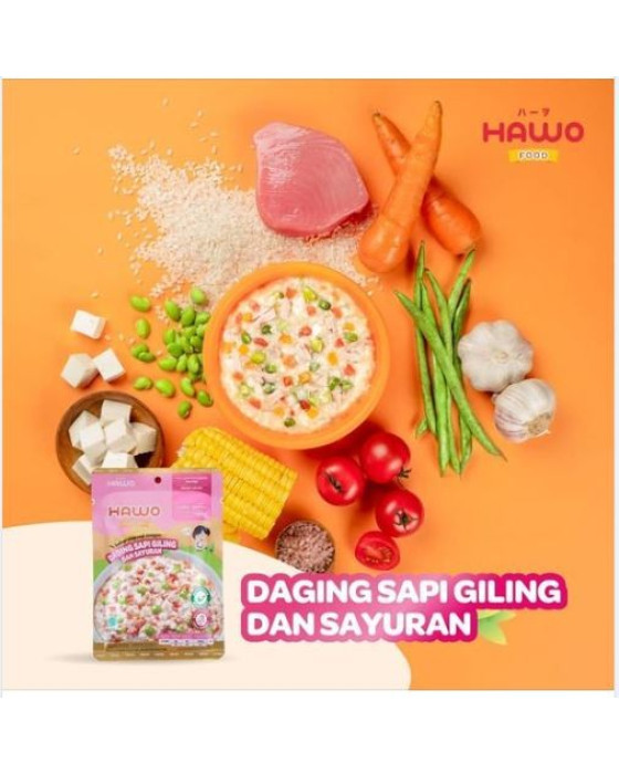 HAWO FOOD BUBUR SIAP SAJI DAGING GILING DAN SAYURAN