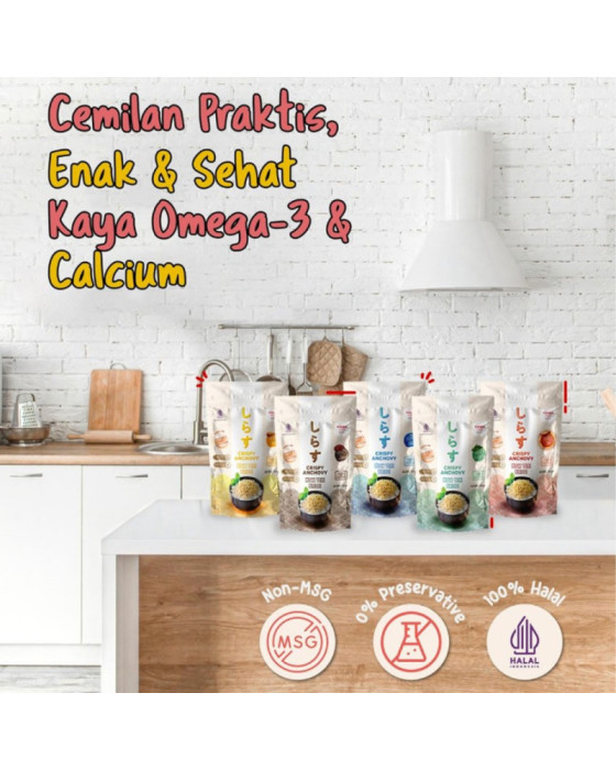 Yuuka Ikan Teri Krispi Makanan Kering 30Gr