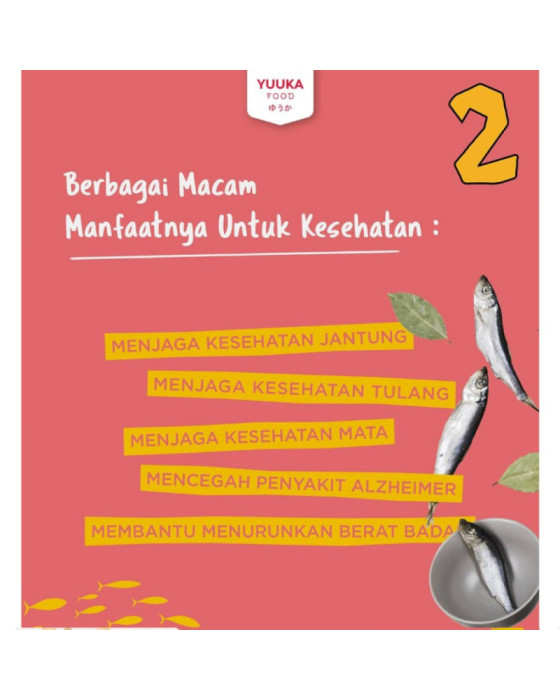 Yuuka Ikan Teri Krispi Makanan Kering 30Gr