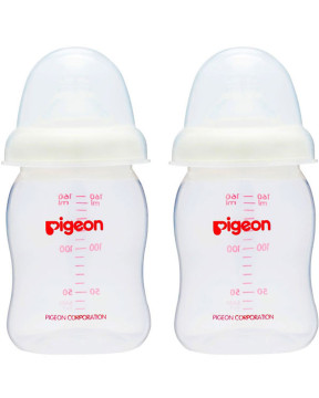 PIGEON BOTTLE PP WIDE NECK 160ML TWIN PACK