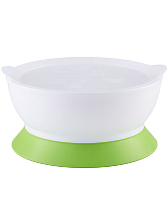 ELIPSE BOWL SET STAGE 2 WITH LID SUCTION N NON SPILL - GREEN 12OZ