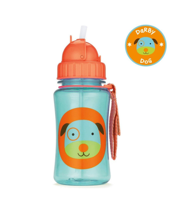 SKIP HOP ZOO STRAW BOTTLE DOG