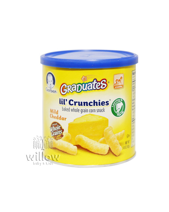 GERBER LIL CRUNCHIES MILD CHEDDAR 42GR