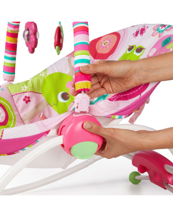 BRIGHT STARS 10125 ROCKER GARDEN RASBERRY