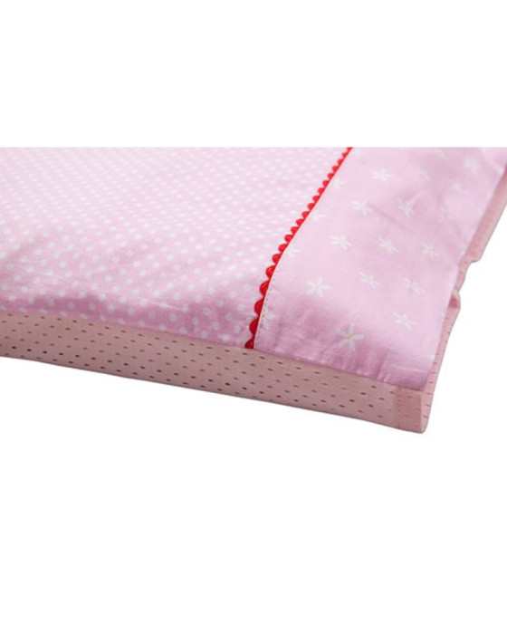 CLEVAMAMA 111971 REPLACEMENT TODDLER PILLOW CASE PINK