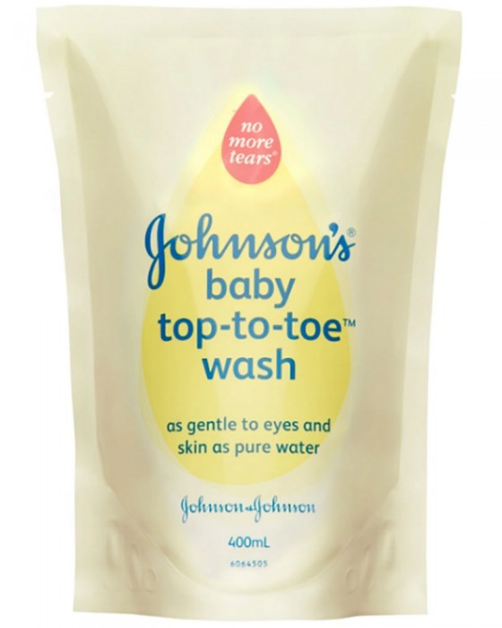 JOHNSONS BABY TOP TO TOE WASH 400ML REFILL