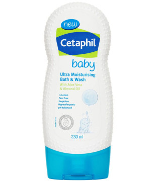 CETAPHIL BABY MOISTURIZER BATH N WASH 230ML