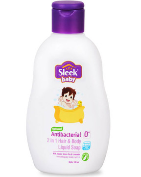 SLEEK BABY 2IN1 HAIR N BODY LIQUID WASH 120ML