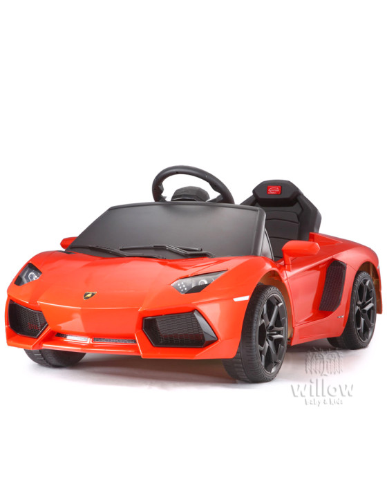 RASTAR MA-81700 LAMBORGHINI AVENTADOR RIDE ON CAR - ORANGE