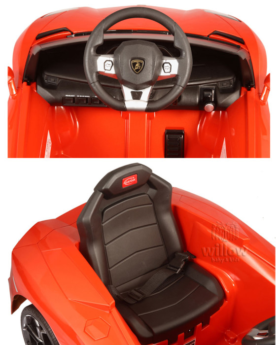 RASTAR MA-81700 LAMBORGHINI AVENTADOR RIDE ON CAR - ORANGE