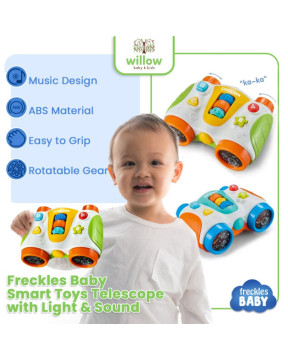 Mainan Anak Freckles Baby Smart Toys Telescope W/Light & Sound