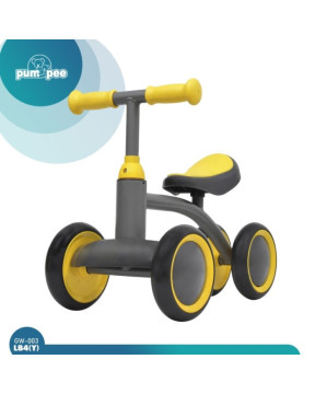 GROWTH GW-003LB4 (YELLOW) 4 WHEELS LEARNING BALANCE BIKE