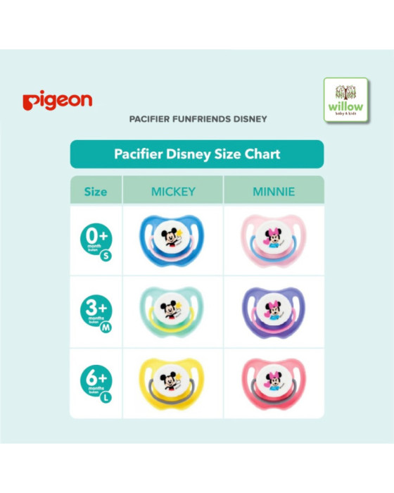 Pigeon Pacifier Funfriends Disney Empeng  Dot Bayi