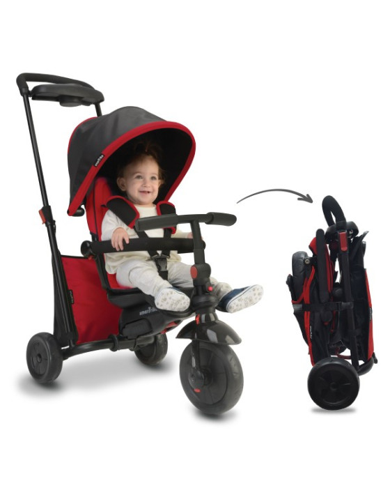 SMART TRIKE SMARTFOLD 500+ (SEPEDA RODA TIGA) - MELANGE RED