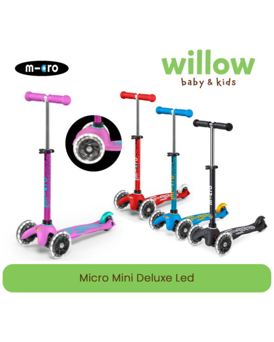 Micro Mini Deluxe Led Skuter Anak