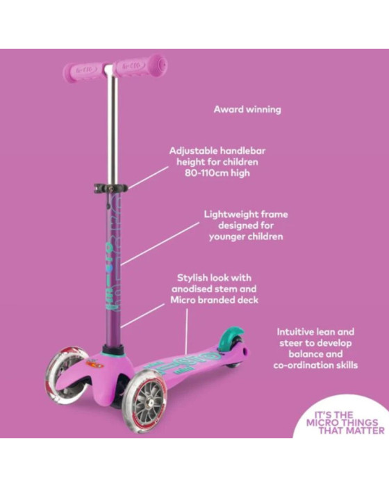 Micro Mini Deluxe Led Skuter Anak
