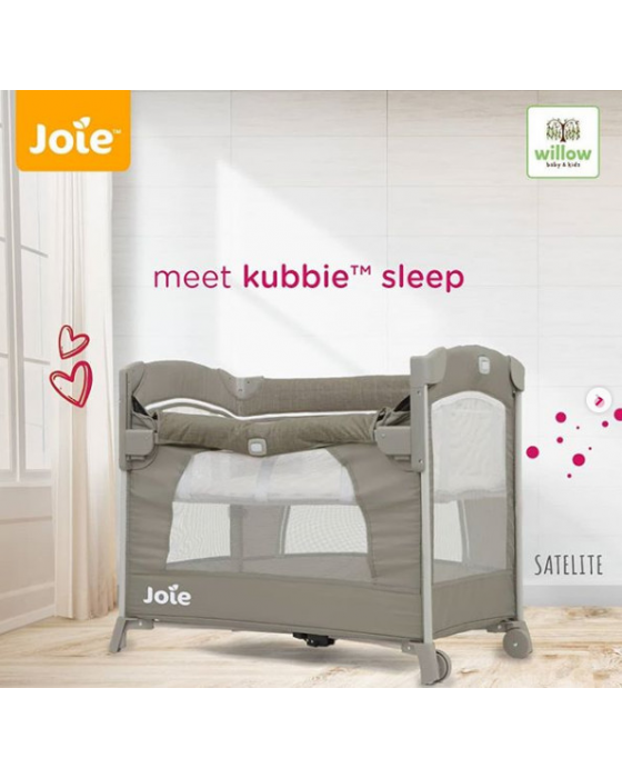 BABY BOX JOIE KUBBIE SLEEP TRAVEL COT SATELITE 
