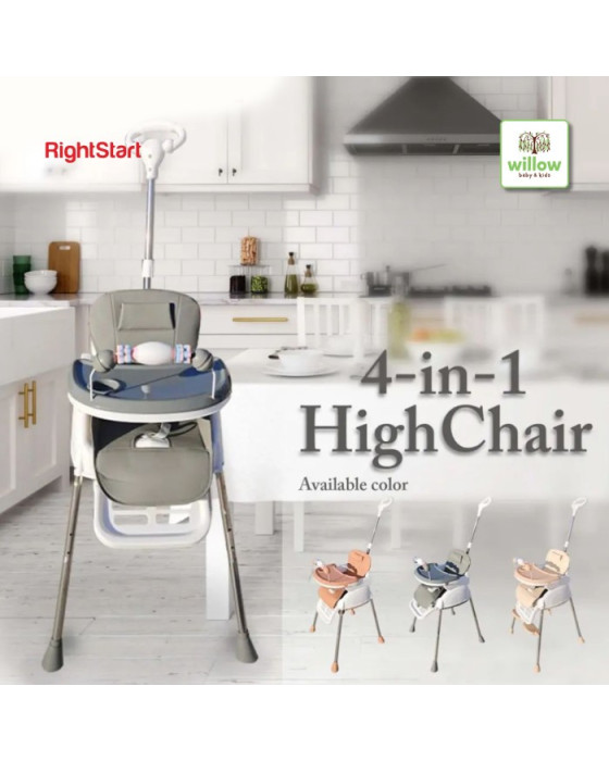 RIGHT START 4IN1 TRIKE HIGH CHAIR - BRULLE CRÈME