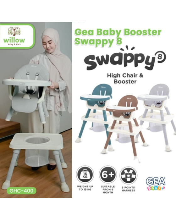 Kursi Makan Bayi Gea Baby Booster Swappy 8