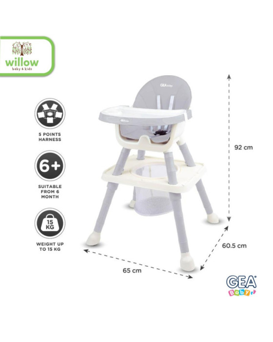 Kursi Makan Bayi Gea Baby Booster Swappy 8