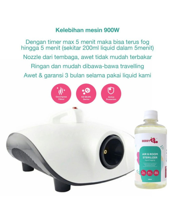 TURBO SONIC MESIN FOGGING + BERRYC FOGGING 500ML