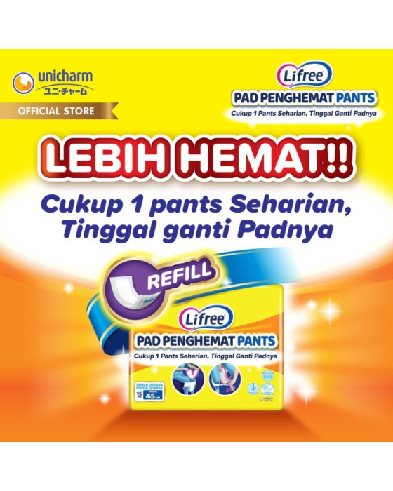 LIFREE PAD PENGHEMAT POPOK PANTS 15P