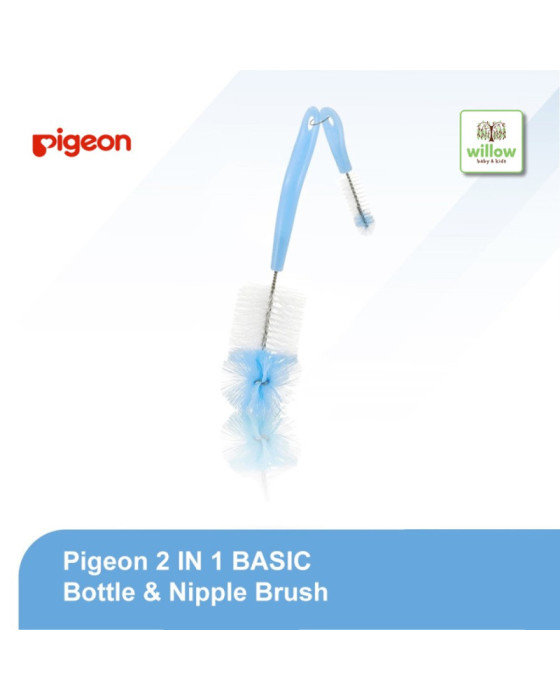Pigeon 2In1 Bottle Nipple Brush Sikat Cuci Botol