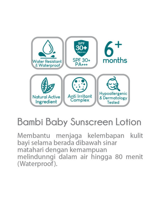 Sunblock Bayi Bambi Baby Sunscreen Lotion 100ml