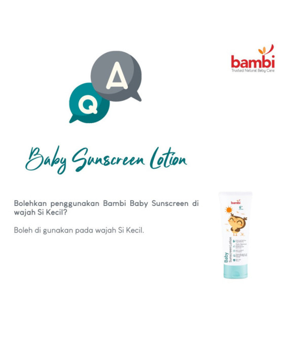 Sunblock Bayi Bambi Baby Sunscreen Lotion 100ml