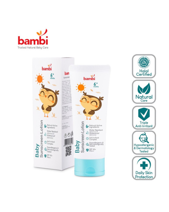 Sunblock Bayi Bambi Baby Sunscreen Lotion 100ml