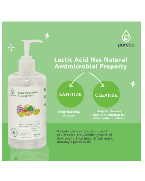 PURECO WASH FRUIT VEGETABLE AND SALAD 500ML