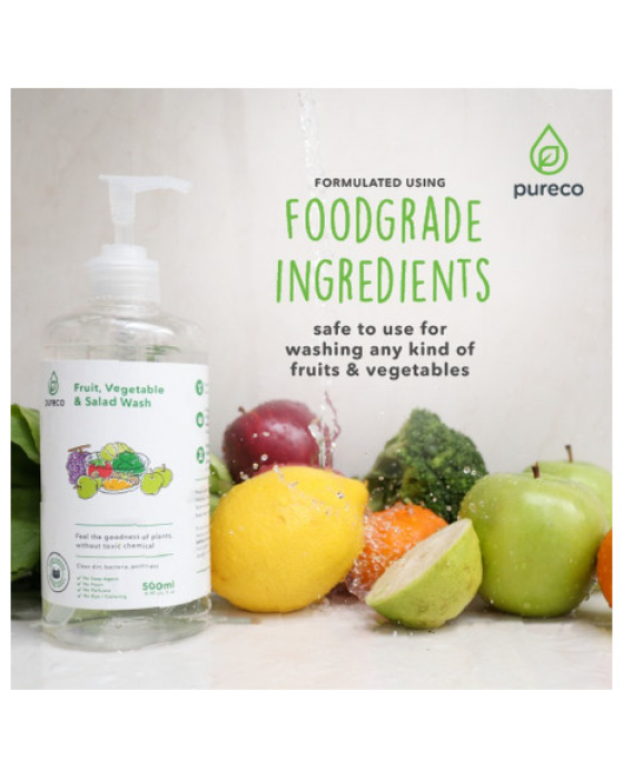 PURECO WASH FRUIT VEGETABLE AND SALAD 500ML