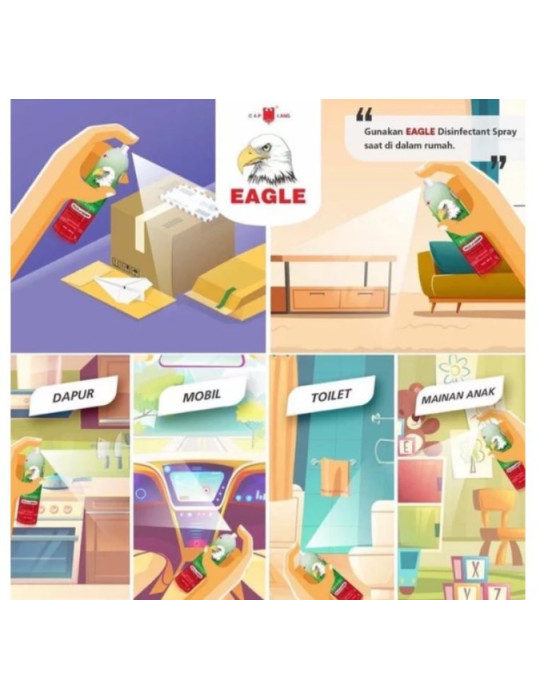 CAPLANG EUCALYPTUS DISINFECTANT SPRAY 500ML