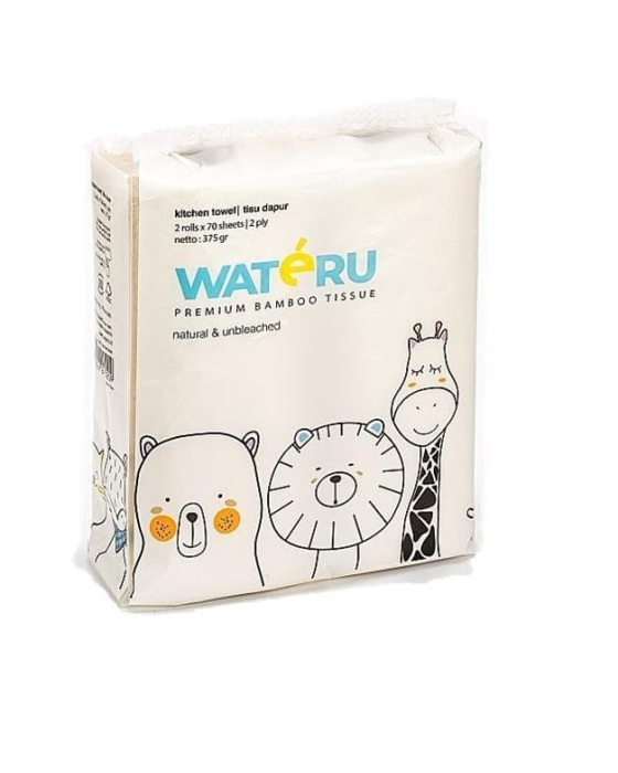 WATERU TISSUE KITCHEN 2 ROLL X 70S 2PLY 375GR