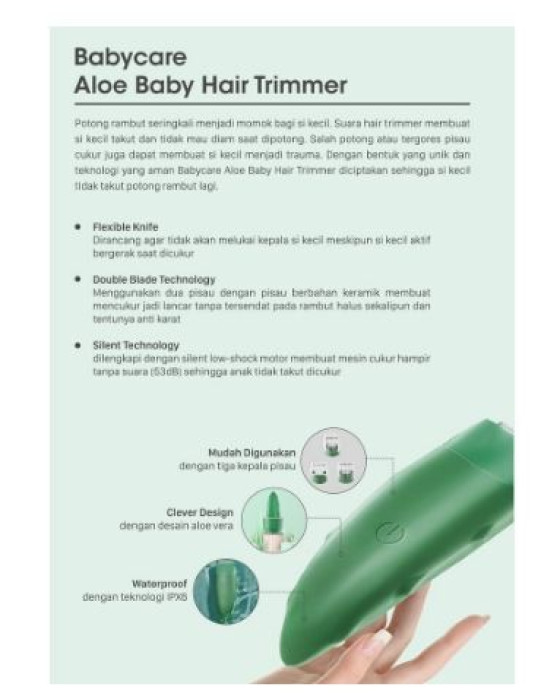 BABYCARE BABY HAIR TRIMMER ALOE