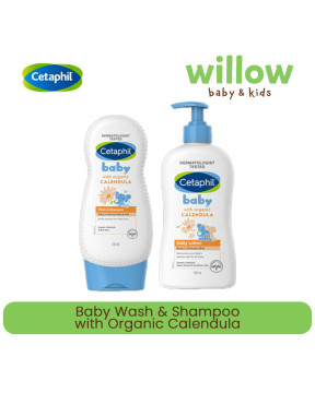 Cetaphil Baby Wash & Shampoo with Organic Calendula Sabun Bayi