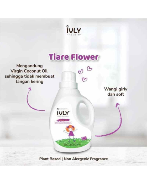 IVLY NATURE BABY LAUNDRY DETERGENT TIARE FLOWER-COCONUT OIL 1800ML